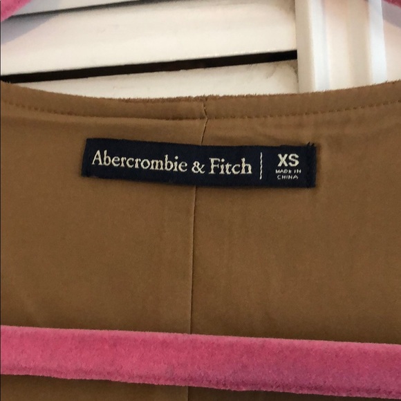 Abercrombie Brown Suede Button Up Dress - Picture 5 of 6